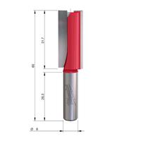 Фреза прямая двузаходная MILWAUKEE Rtr B. S8 Straight 2C 14/60mm - 1 pc 4932500889