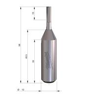 Фреза прямая двузаходная MILWAUKEE Rtr B. S12 Straight 2C 4/58mm - 1 pc 4932500899