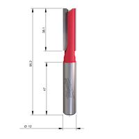 Фреза прямая двузаходная MILWAUKEE Rtr B. S12 Straight 2C 12/95mm - 1 pc 4932500903