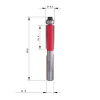 Фреза копировальная (заподлицо) MILWAUKEE Rtr B. S8 Flush Trim 9.5/68.2mm - 1 pc 4932500929