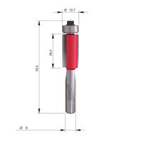 Фреза копировальная (заподлицо) MILWAUKEE Rtr B. S8 Flush Trim 12.7/70.7mm - 1 pc 4932500930