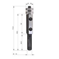 Фреза копировальная с твёрдосплавными ножами MILWAUKEE Rtr B. S12 Trim. HW Knives19/112mm - 1 pc 4932500936