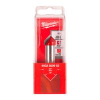 Фреза V-образная (для алюминия) MILWAUKEE Rtr B. S1/2'' V-Groove 16/63.5mm - 1 pc 4932500952