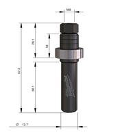 Фреза пазовая дисковая с оправкой MILWAUKEE Rtr B. S1/2'' Slot Cut Arbor - 1 pc 4932500981