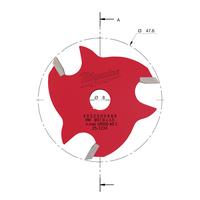 Фреза пазовая дисковая с оправкой MILWAUKEE Rtr B. S8 Slot Cutter 3.5mm - 1 pc 4932500989