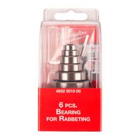 Фреза для выборки четверти (пазовая) MILWAUKEE Rtr B. Rebater Vario bearing set - 8 pc 4932501000