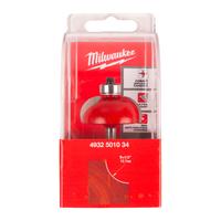 Фреза галтельная (скругляющая) MILWAUKEE Rtr B. S1/4'' Round Cove 38.1/57.7mm - 1 pc 4932501034