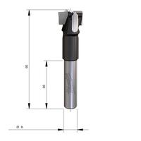Фреза для сверления под петли MILWAUKEE Rtr B. S8 Hinge Boring 15mm - 1 pc 4932501041