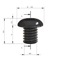 Шайба сменная для фрезы MILWAUKEE Rtr B. Screw S2 TX M3x6 - 1 pc 4932501076