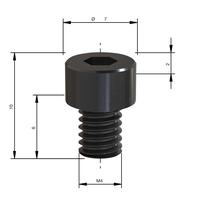 Шайба сменная для фрезы MILWAUKEE Rtr B. Screw S3 M4x6 - 1 pc 4932501077