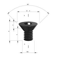 Шайба сменная для фрезы MILWAUKEE Rtr B. Screw S4 TX25 M5x5x5 - 1 pc 4932501078