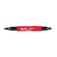 Маркер INKZALL™ двусторонний с ультратонким и тонким пишущим узлом MILWAUKEE INKZALL™ Double Tip - Ultra-Fine Point/Fine Point 4932501154
