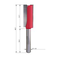 Фреза прямая двузаходная MILWAUKEE Rtr B. S1/4'' Straight 2C 15/57.2mm - 1 pc 4932501165