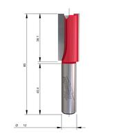 Фреза прямая двузаходная MILWAUKEE Rtr B. S12 Straight 2C 18/80mm - 1 pc 4932501172
