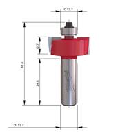 Фреза для выборки фальца и паза MILWAUKEE Rtr B. S1/2'' Rebater 31.7/9.5mm - 1 pc 4932501208