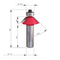 Фреза фасочная MILWAUKEE Rtr B. S12 Chamfer 31.7/53.3mm - 1 pc 4932501211