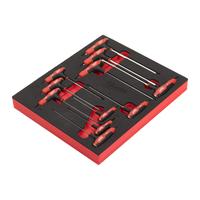 Ложемент для набора Г-образных шестигранных ключей MILWAUKEE 11 pc Hex T-Key Set Foam Insert 4932501230