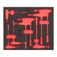 Ложемент сменный для набора торцевых Т-ключей MILWAUKEE Replacement 8 pc Nut T-Key Set Foam Insert 4932501236
