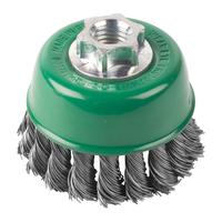 Щётка чашечная M14 с кручёной проволокой MILWAUKEE Knot Cup Brush M14 65x18mm Stainless Steel 0.5mm - 1 pc 4932501736