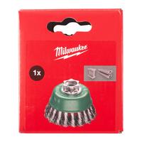 Щётка чашечная M14 с кручёной проволокой MILWAUKEE Knot Cup Brush M14 65x18mm Stainless Steel 0.5mm - 1 pc 4932501736