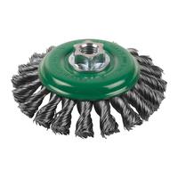 Щётка коническая M14 с кручёной проволокой MILWAUKEE Knot Conical Brush M14 115x12mm Stainless Steel 0.5mm - 1 pc 4932501747