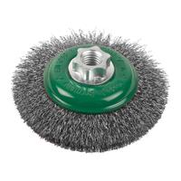 Щётка коническая с гофрированной стальной проволокой M14 MILWAUKEE Bevel Brush M14 100x10mm Stainless Steel Crimped 0.35mm - 1 pc 4932501749