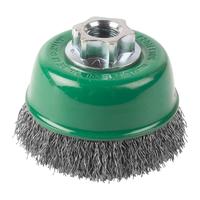 Щётка чашечная проволочная M14 с гофрированной проволокой MILWAUKEE Cup Brush M14 65mm Stainless Steel Crimped 0.35mm - 1 pc 4932501751