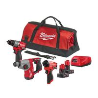 Набор аккумуляторного инструмента (3 инструмента) MILWAUKEE M12 FPP3H-402B 4933500126