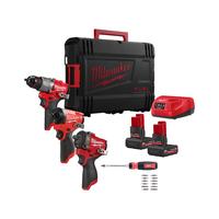 Набор аккумуляторного инструмента (3 инструмента) MILWAUKEE M12 FPP3AH-502X 4933500296