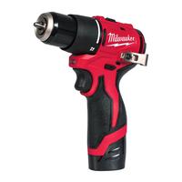 Аккумуляторная ударная дрель-шуруповёрт M12 MILWAUKEE M12 BLPDRC-202C 4933500423