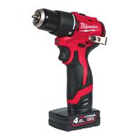 Аккумуляторная ударная дрель-шуруповёрт M12 MILWAUKEE M12 BLPDRC-402C 4933500424