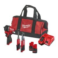 Набор аккумуляторного инструмента (3 инструмента) MILWAUKEE M12 FPP3BNL-523B 4933501305