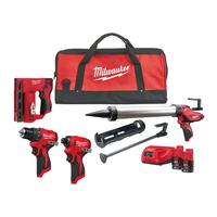 Набор аккумуляторных инструментов M12 (4 инструмента) MILWAUKEE M12 BLPP4DKA-202B 4933501916