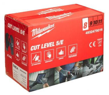 Перчатки защитные Cut level (Кат Левел) 5/E, M/8 (144 пары) MILWAUKEE 4932479016 ― MILWAUKEE