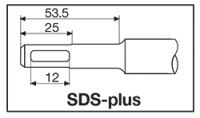 Долото для снятия плитки SDS-plus MILWAUKEE 4932352343